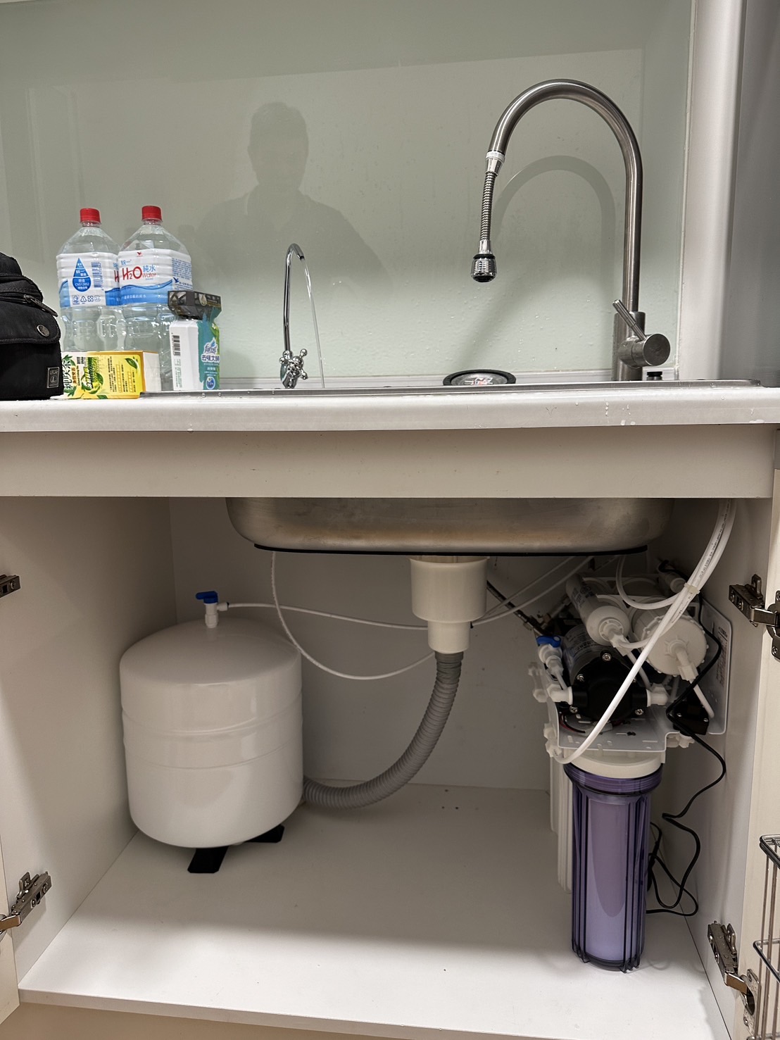 家庭用五道RO 淨水器+壓力桶